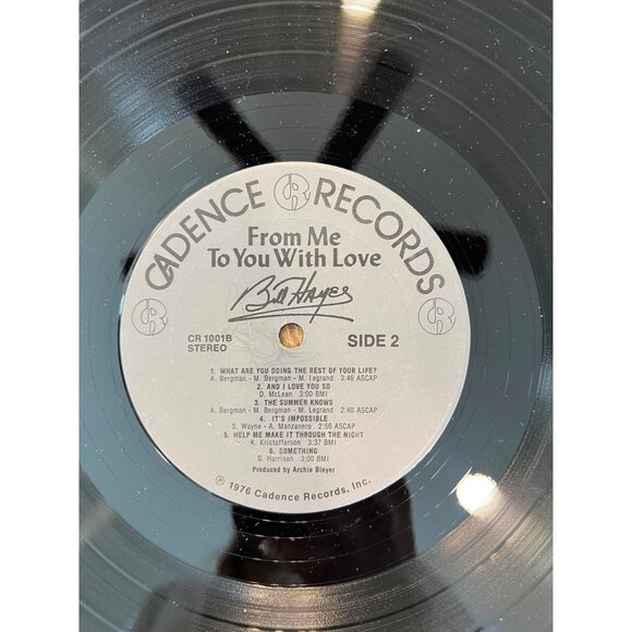 Bill Hayes From Me To You With Love" Vinyl Record " CR 1001B Album - Picture 4 of 5